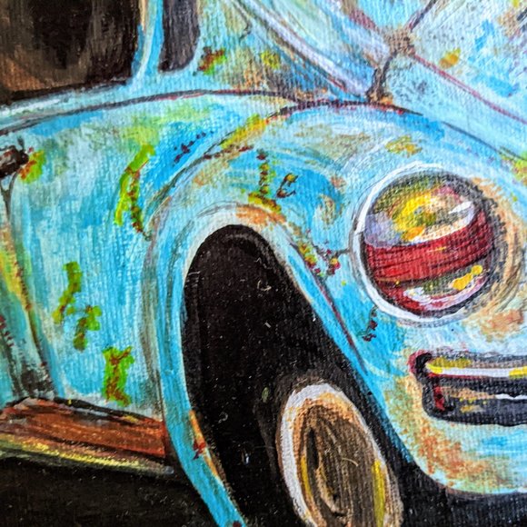 Artist Original Art Set Of 2 Original Paintings 4 X 6 Vintage